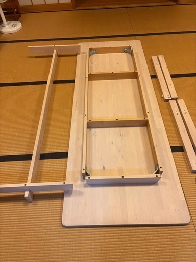 IKEA NORRAKER ダイニングテーブル　木製　W2200 D800 H740 北欧　8人以上！！