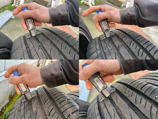 RAYS 18インチ 夏タイヤ付き 4本セット 225/55R18 2023年製 溝あり 1本キズあり