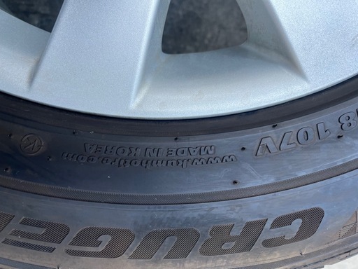 マツダ純正 18インチ ホイール＆KUMHOタイヤ 4本セット 235/60R18 2024年製 韓国製 状態良好