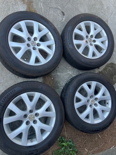 マツダ純正 18インチ ホイール＆KUMHOタイヤ 4本セット 235/60R18 2024年製 韓国製 状態良好