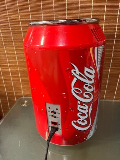 ジャンク品コカコーラ缶型 冷温庫 (Green) 足立のキッチン家電《冷蔵庫