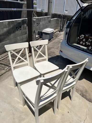 IKEA イケア チェア 椅子 4脚まとめて
