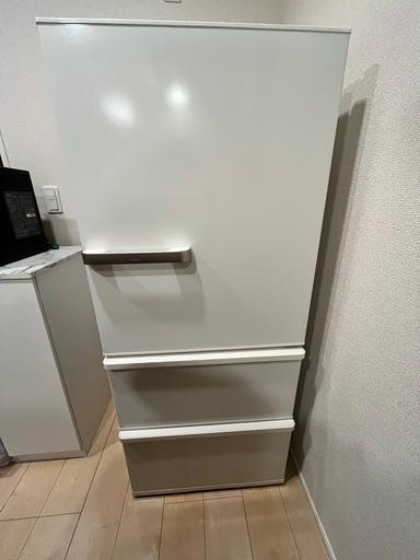 お取引決まりました【冷蔵庫・隙間収納2点セット】AQUA 冷蔵庫 AQR-27H-W 272L 3ドア ナチュラルホワイト・隙間収納　