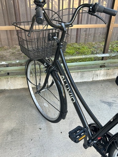 自転車　黒26インチ　【ほぼ未使用】