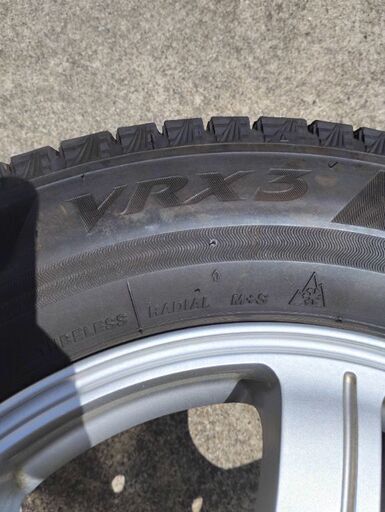 195/65R15 2023年製VRX3 BS製 アルミホイールセット