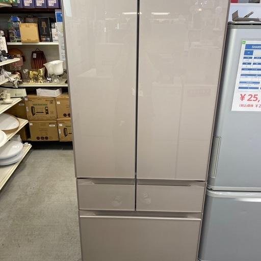 6ドア冷蔵庫 HITACHI R-HW48R 2021年製 478L