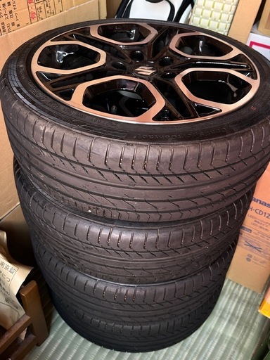【引取限定】スズキ スイフトスポーツ zc33s標準ホイール4本セット（夏用タイヤ付き）