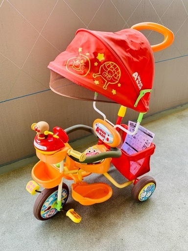 アンパンマンブザー付きおでかけ三輪車それいけ！アンパンマン
