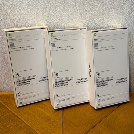 新品未開封 iPhone17Pro 256GB 3台 シルバー コズミックオレンジ ディープブルー