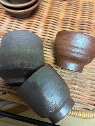 お猪口？3つ (MICHIKO) 西川原の食器《酒器》の中古あげます・譲ります