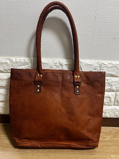 本革バッグ (あめ) 焼津のバッグ《トートバッグ》の中古あげます・譲り