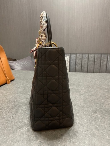 Christian Dior レディディオール ブラック ゴールド金具