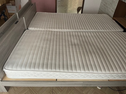 美品】シングルベッドマットレス付 (びびあん) 打越のベッド《シングル
