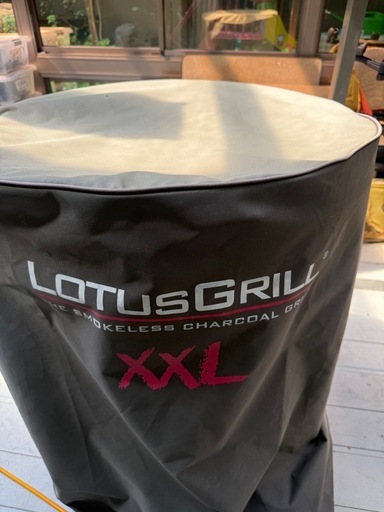 無煙炭火バーベキューグリル ロータスグリルXXL 専用カート付き