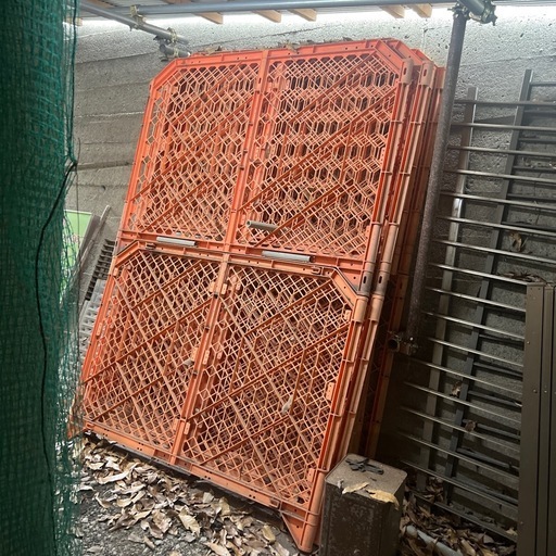 値下げ⭐️激安（中古）業務用プラスチックフェンス（オレンジ）