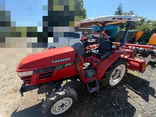 岩手発　ヤンマー　AF210 トラクター パワステ 4WD 自動水平 オート深耕ロータリー付 逆転PTO パワーシフト 検)クボタ　イ
