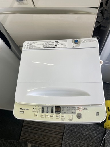 北九州市内配送無料　保証付き Hisense2023年製 HW-55E2W全自動洗濯機 5.5kg 