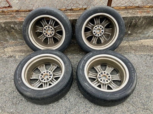 LEXUS LS600 純正 ホイール 18インチ 7.5J +32 PCD 120 5穴　タイヤ付き　レクサス