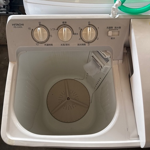 日立 二槽式洗濯機 PS-H40L 4kg チェック? 配達応談