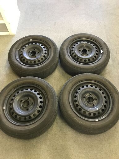 【T00210】ホンダ　185/65R15　15インチホイール＆夏タイヤ4本セット（ヨコハマ　E50C）タイヤ　スチールホイール　セッ