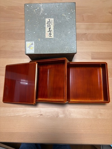 【飛騨春慶 菓子器】