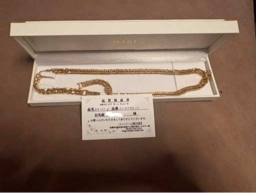 本日終了　喜平 18K 12面トリプル　50cm 80g