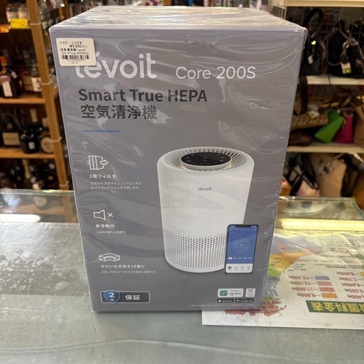 【ジャングル深井店】Levoit (レボイト) 空気清浄機 18畳 Core 200S ホワイト 小型 卓上 ほこり 消臭 花粉 除菌