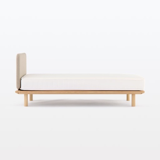 MUJI 無印良品オーク材ベッド シングルサイズ フレームヘッドボード MUJI 無印良品　オーク材ベッド シングルサイズ フレームヘッドボード ベッドフレーム下収納セット②