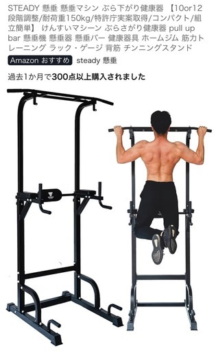 STEADY 懸垂マシン 懸垂スタンド チンニングスタンド
