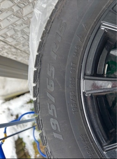195/65R15スタッドレスタイヤ　アルミホイール付き4本セット