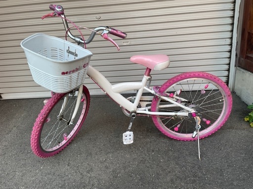 20％オフ！白×ピンクのガーリー22インチ 軽メンテナンス済み 子供自転車女の子 22 インチの通販 | 車体の価格比較ならビカム