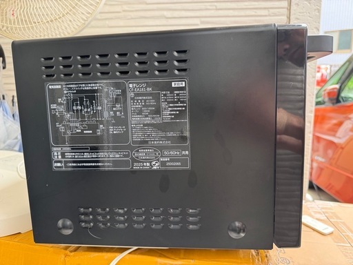 【美品】電子レンジ グリル機能付き 18L CF-EA181-BK 2025年製 ブラック