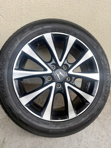 205/55/r17 ホンダステップワゴンホイールタイヤ4本