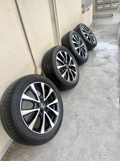 205/55/r17 ホンダステップワゴンホイールタイヤ4本 (ティモ) 安城の 