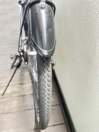 ステイメン２７インチ カゴ・泥除け・オートライトのクロスバイク　外装６段変速 引取専用-995