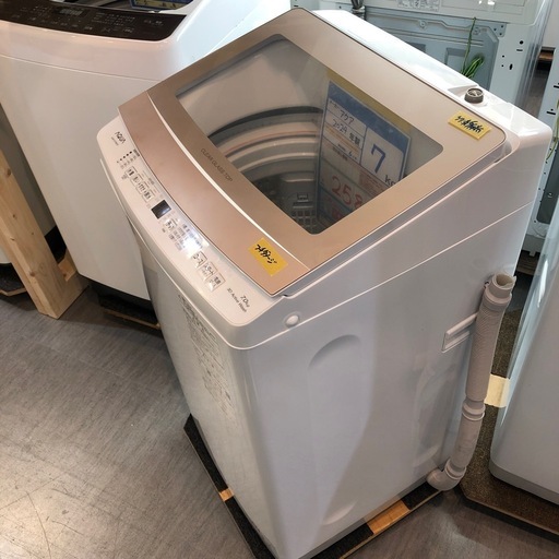 配送可【アクア】7K洗濯機★2024年製　簡易クリーニング済み/6ヶ月保証付き【管理番号 0614 新】