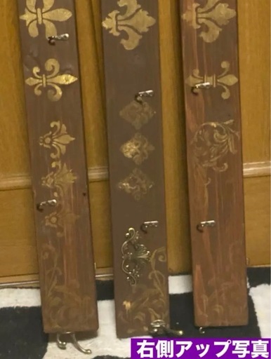 新品♦️モノグラムカラー♦️ロココ ハンガーフック♦️高級 杉♦️お部屋をお洒落に♦️便利な帽子やマフラーを掛けれるダブルフック、小物