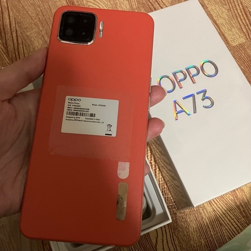 【完動品】OPPO A73　oppoa73　simフリー　スマホ Android オレンジ