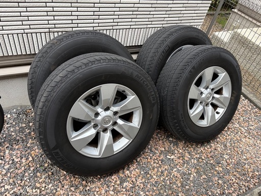 ランドクルーザープラド150後期 純正ホイール＆タイヤ 4本セット　ナット付き