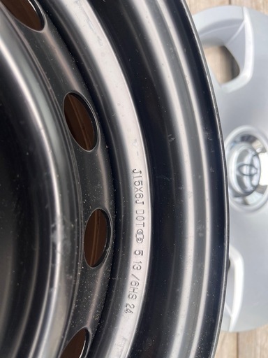 トヨタ純正ホイールキャップ&スチールホイール 4個セット トヨタ純正 センターキャップ スチールホイール 鉄ホイール 4個セット 