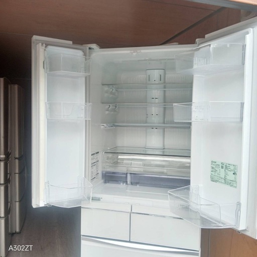 D6m2t0送料設置無料  三菱　自動製氷機能付大型冷蔵庫　455L