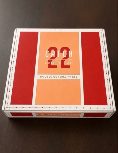 激レアCATCH 22 シガーボックス 木箱 葉巻箱 アンティーク収納ボックス