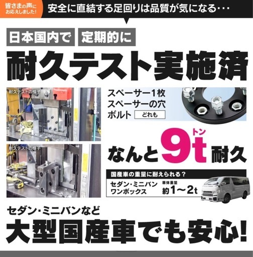 ワイトレ スペーサー　PCD139.7 6穴 M12×P1.5 20mm ※5mmスペーサー付き