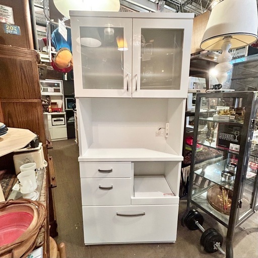 ニトリ（NITORI） キッチンボード (60 WW) : ニトリ Yahoo!店 - 通販 ニトリ 食器棚 キッチン収納 レンジ台 ホワイト キッチンボード キッチンキャビネット 家具 中古家具 キッチンラック 収納棚 白 清