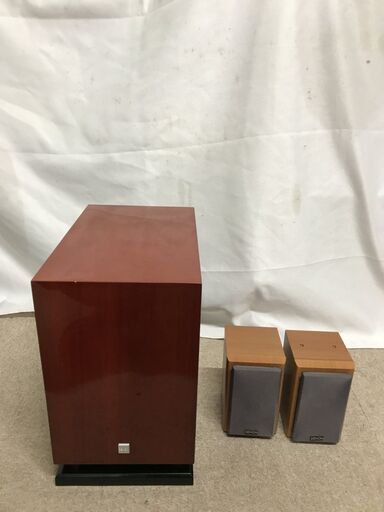【北見市発】デノン DENON サブウーファー DSW-33XG 2008年製 茶色 スピーカー(E4424awraGMY)