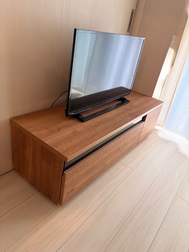 ロウヤ 国産 TV台 ローボード 完成品 120cm シャビーナチュラル