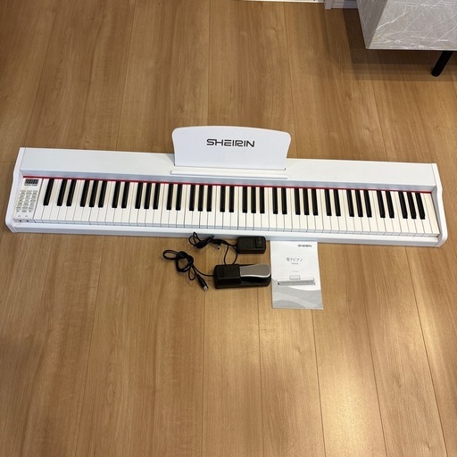 Retro Sound 光った鍵盤をなぞるだけ！ガイド機能付き電子ピアノ 電子