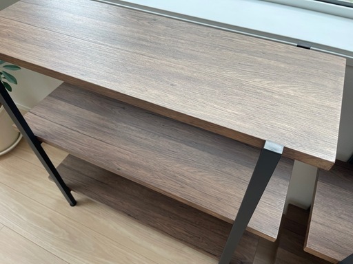 【美品】⭐︎バラ売り可⭐︎ウッド＆アイアン 3段シェルフ (幅90cm 7500円/幅60cm 4500円)  2点セット 