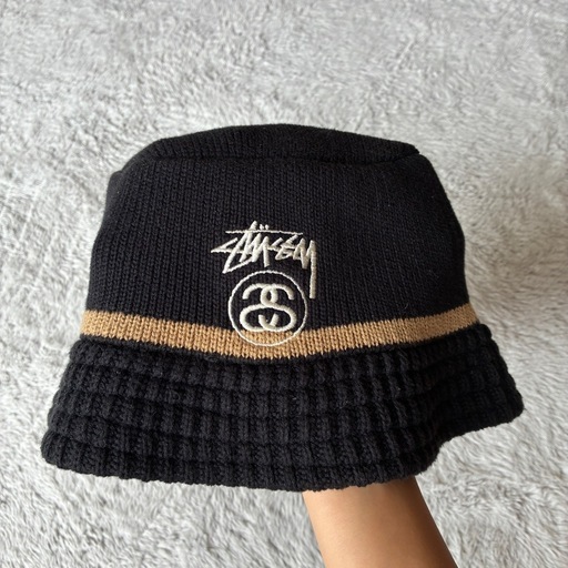 【美品】【Stussy】SS Link ニットバケットハット 