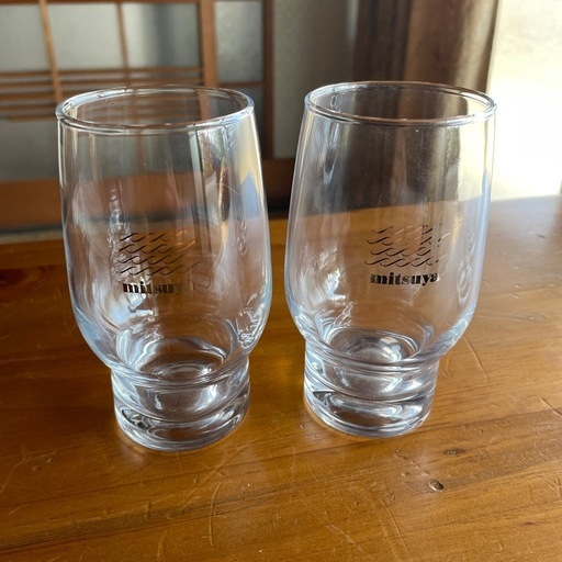 昭和三ツ矢サイダーグラス2個セット (スギ) 讃岐津田の食器《コップ